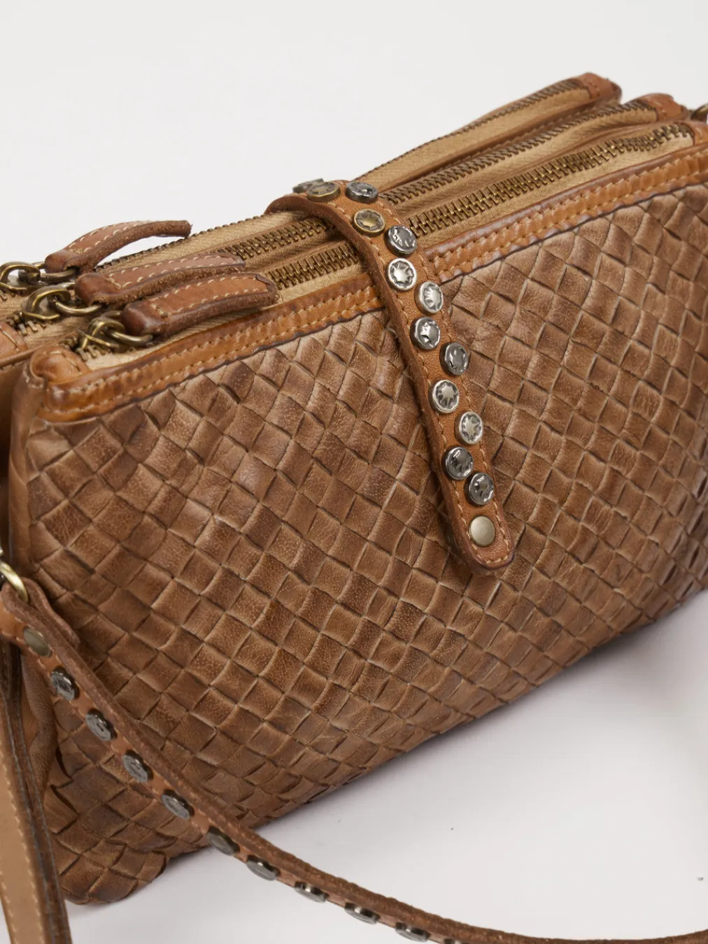 – Schultertasche aus Kalbleder cognac-Alchimia Sale