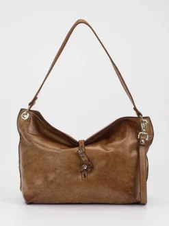 – Schultertasche aus Kalbleder cognac-Alchimia Sale