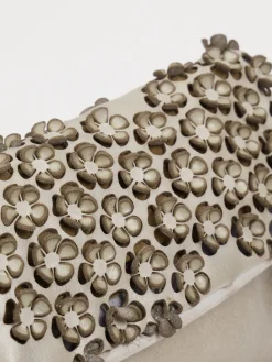 – Schultertasche aus Kalbleder mit Blumenoptik-Alchimia New