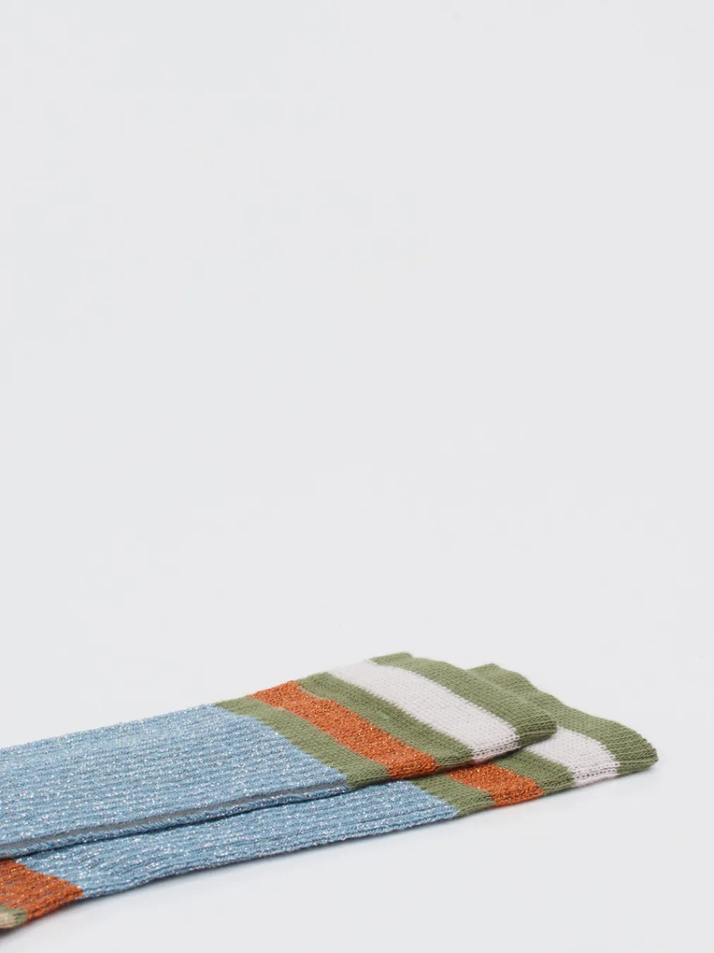 – Crew-Socken aus Glitzergarn und Baumwolle-Alto Milano