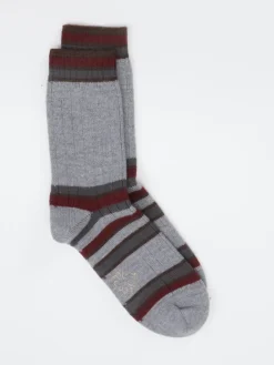 – Freizeitsocken aus Wolle mit Streifenmuster-Alto Milano Outlet