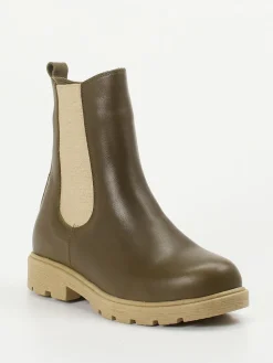 – Chelsea-Stiefeletten aus Kalbleder oliv-Andrea Conti Hot