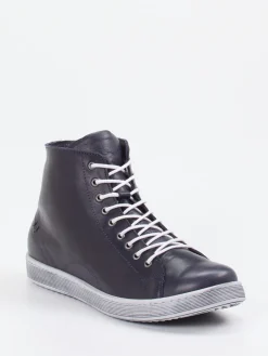 – High-Top-Sneaker aus Kalbleder dunkel-Andrea Conti Hot