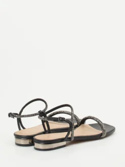 – Abendsandale aus Metallicleder-Andrea Puccini Hot