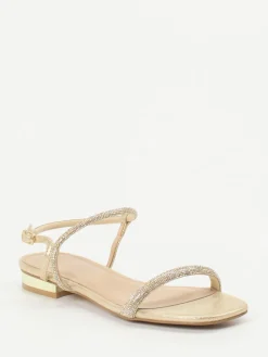 – Abendsandale aus Metallicleder-Andrea Puccini