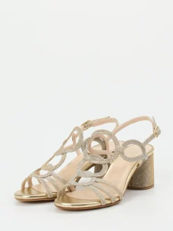 – Abendsandale aus Metallic--Andrea Puccini Clearance