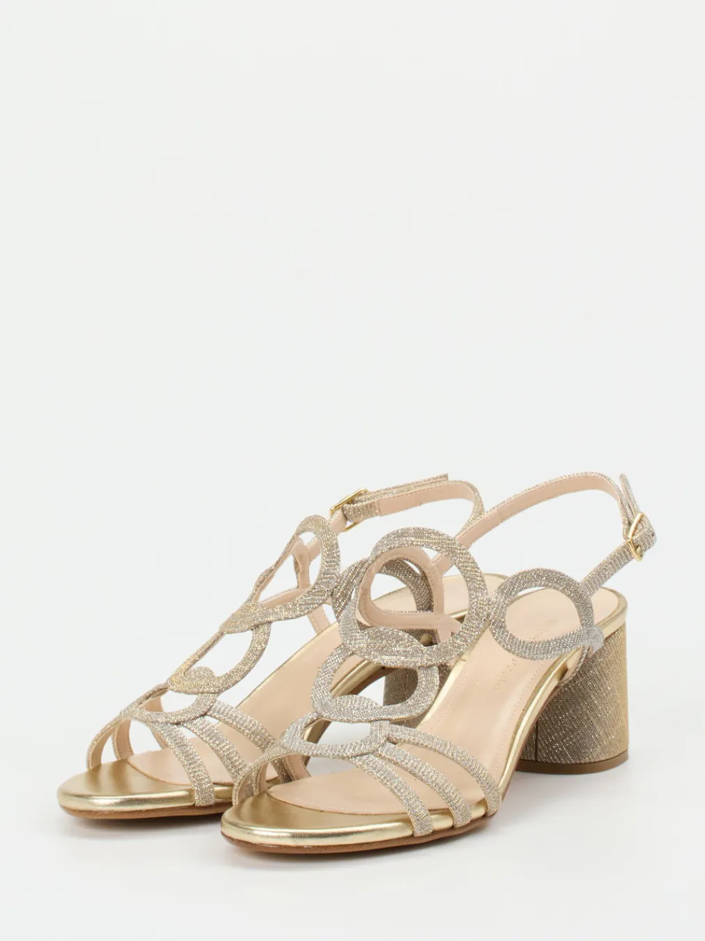 – Abendsandale aus Metallic--Andrea Puccini Clearance