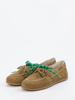 – Bootsschuh aus Velours-Lammleder sand-Andrea Puccini Clearance