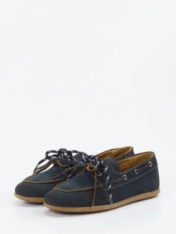 – Bootsschuhe aus Veloursleder dunkel-Andrea Puccini Online