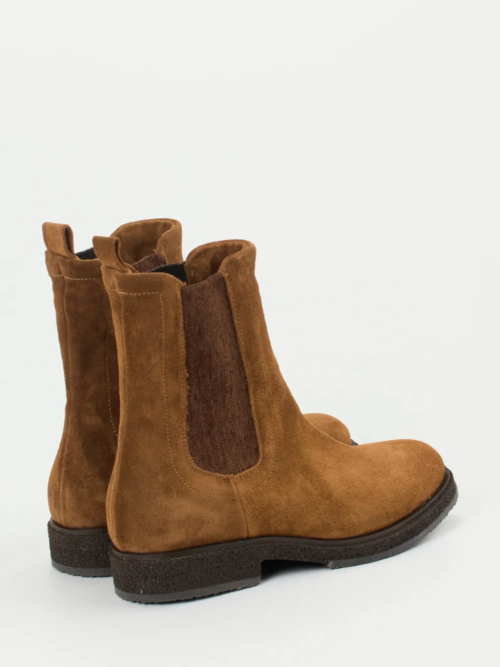 – Chelsea Boots aus Veloursleder cognac-Andrea Puccini Discount