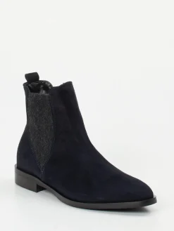 – Chelsea Boots aus Veloursleder dunkel-Andrea Puccini Outlet