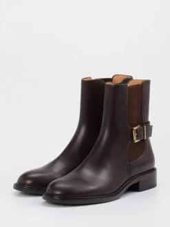 – Chelsea Boots aus Glattleder dunkel-Andrea Puccini Outlet