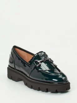 – Chunky Loafer aus Lackleder Petrol-Andrea Puccini Discount