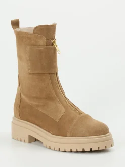 – Combat-Stiefeletten aus Veloursleder-Andrea Puccini Discount