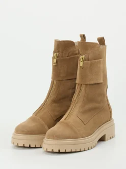 – Combat-Stiefeletten aus Veloursleder-Andrea Puccini Discount