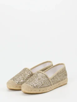 – Espadrilles aus Metallic-Textil-Andrea Puccini New