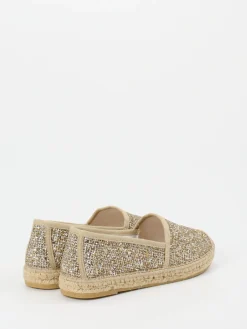 – Espadrilles aus Metallic-Textil-Andrea Puccini New