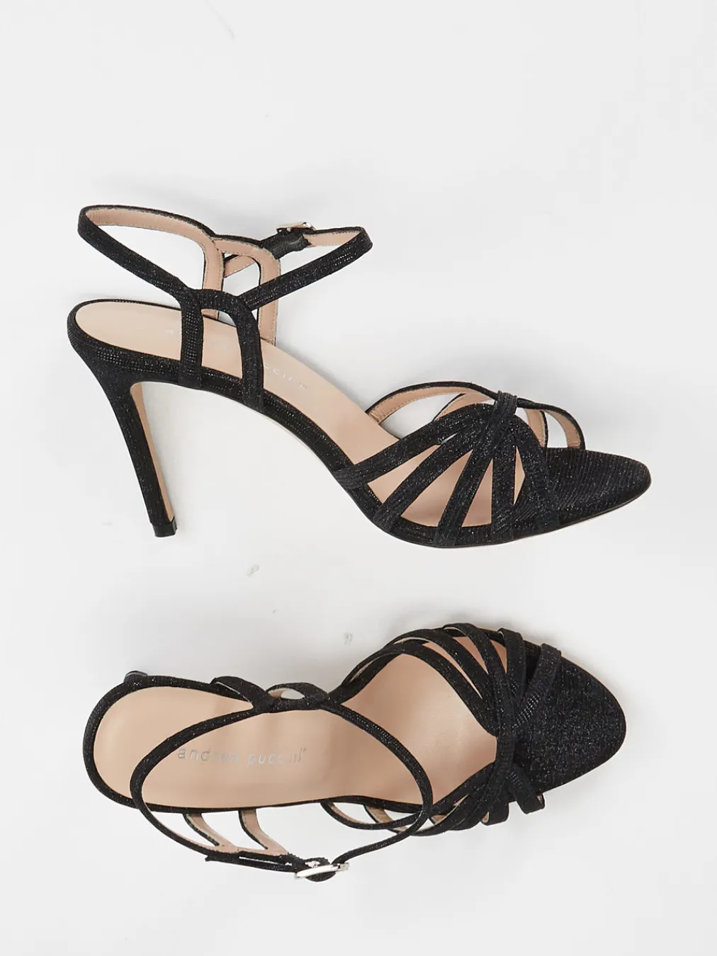 – High Heel Sandaletten aus Lurex-Andrea Puccini Online