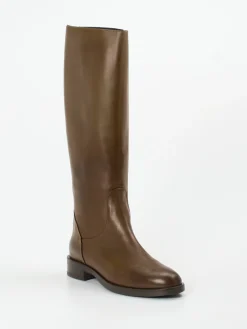 – Kniehohe Stiefel aus Kalbleder-Andrea Puccini Outlet