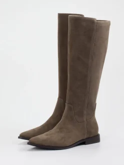 – Kniehohe Stiefel aus Veloursleder-Andrea Puccini Clearance