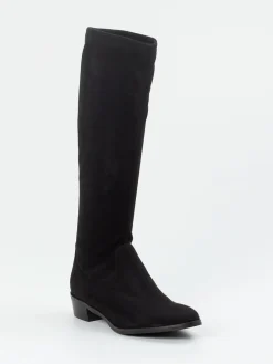 – Kniehohe Stiefel aus Stretch-Veloursleder-Andrea Puccini Clearance