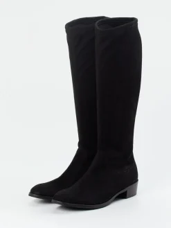 – Kniehohe Stiefel aus Stretch-Veloursleder-Andrea Puccini Clearance