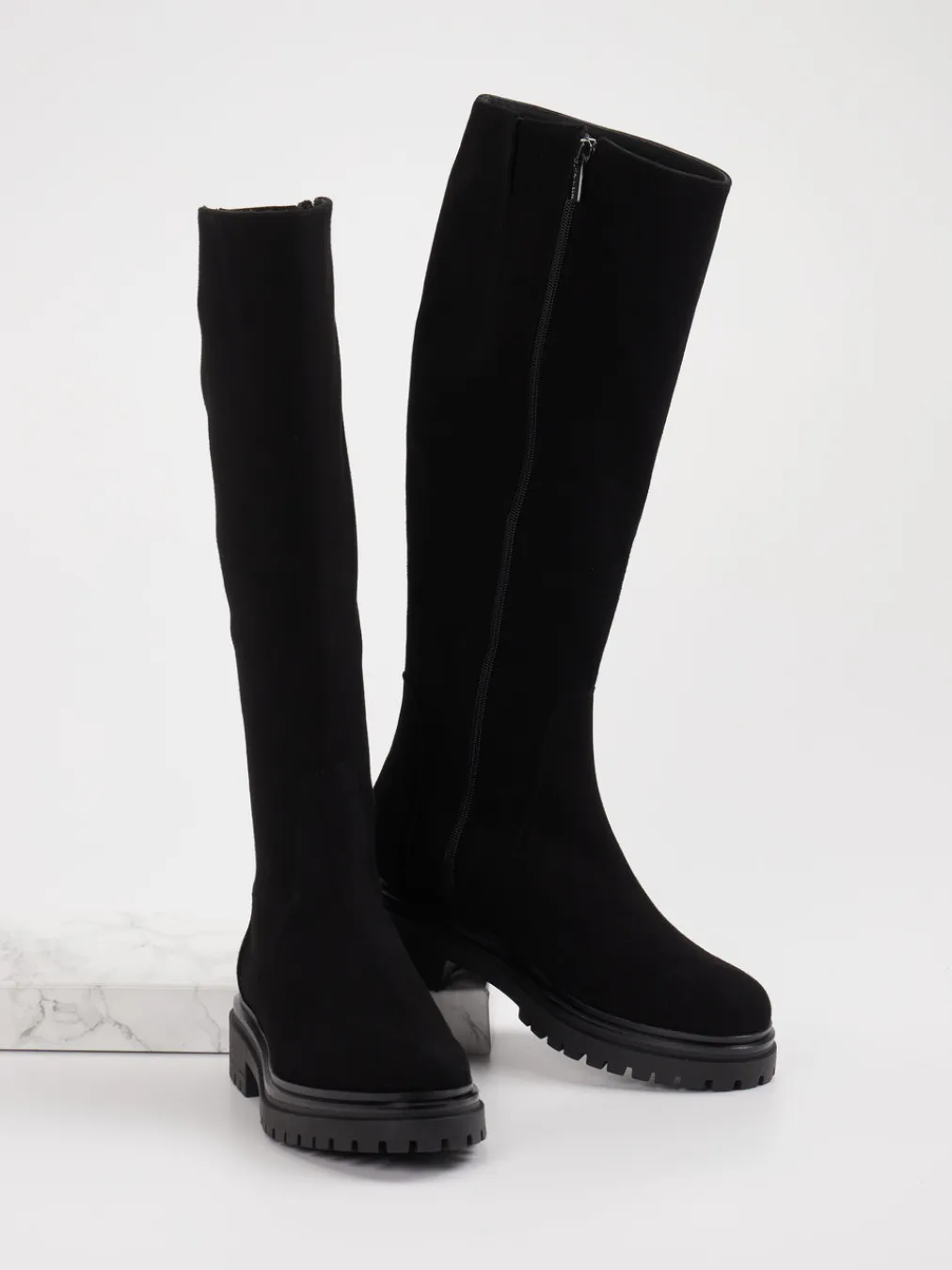 – Langschaftstiefel aus Leder-Andrea Puccini Sale