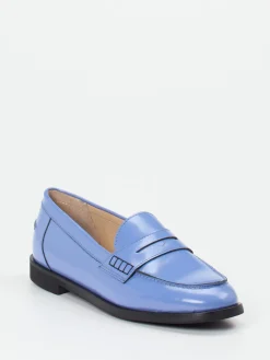 – Loafer aus Hochglanzleder Hell-Andrea Puccini Sale