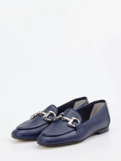 – Loafer aus Kalbleder in Marine-Andrea Puccini Online