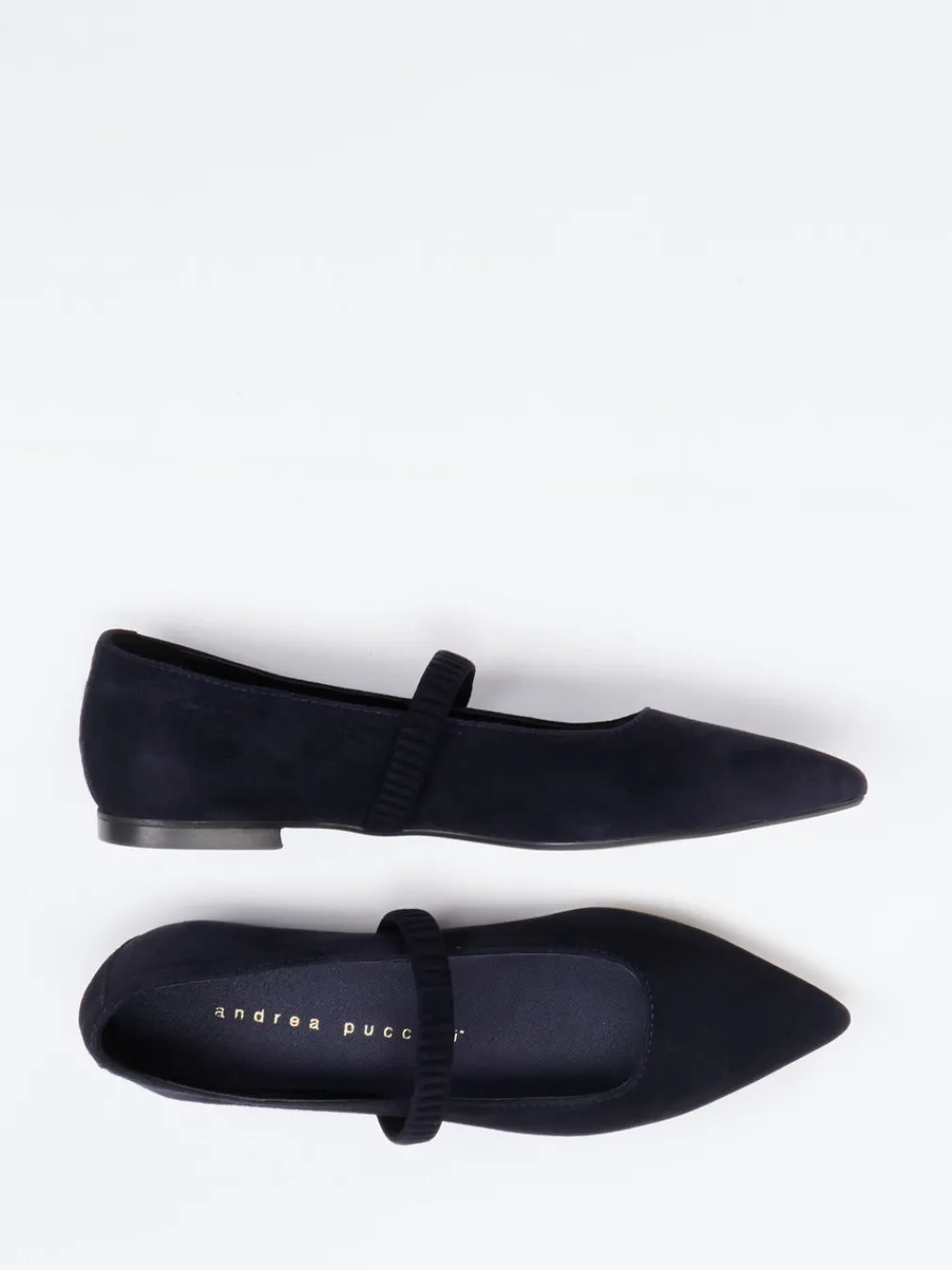 – Mary Jane Ballerinas aus Veloursleder-Andrea Puccini Best