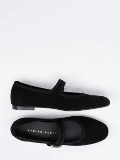 – Mary-Jane-Ballerinas aus Kalbleder-Andrea Puccini Clearance