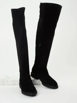 – Overkneestiefel aus Veloursleder-Andrea Puccini Best