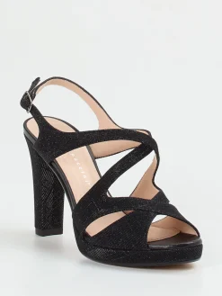 – Sandalette aus Metallic mit Glitzerlook-Andrea Puccini Discount