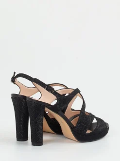 – Sandalette aus Metallic mit Glitzerlook-Andrea Puccini Discount