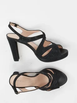 – Sandalette aus Metallic mit Glitzerlook-Andrea Puccini Discount