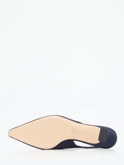 – Slingpumps aus Veloursleder Dunkel-Andrea Puccini New