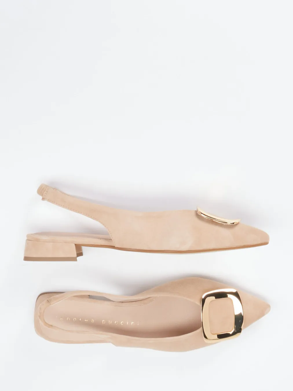 – Slingpumps aus Veloursleder-Andrea Puccini Sale