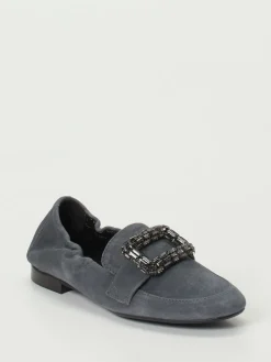 – Slipper aus Veloursleder anthrazit-Andrea Puccini Best