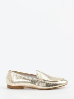 – Slipper aus Metallicleder goldfarben-Andrea Puccini Hot