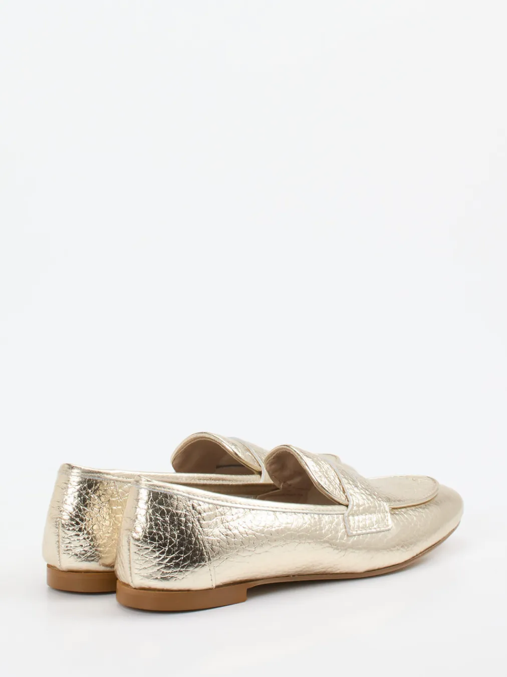 – Slipper aus Metallicleder goldfarben-Andrea Puccini Hot