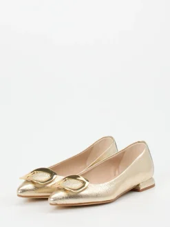 – Spitzballerinas aus Metallicleder-Andrea Puccini