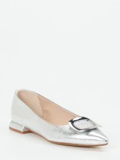 – Spitzballerinas aus Metallicleder-Andrea Puccini Outlet