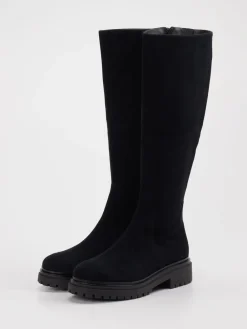 – Stiefel aus Veloursleder schwarz-Andrea Puccini Online