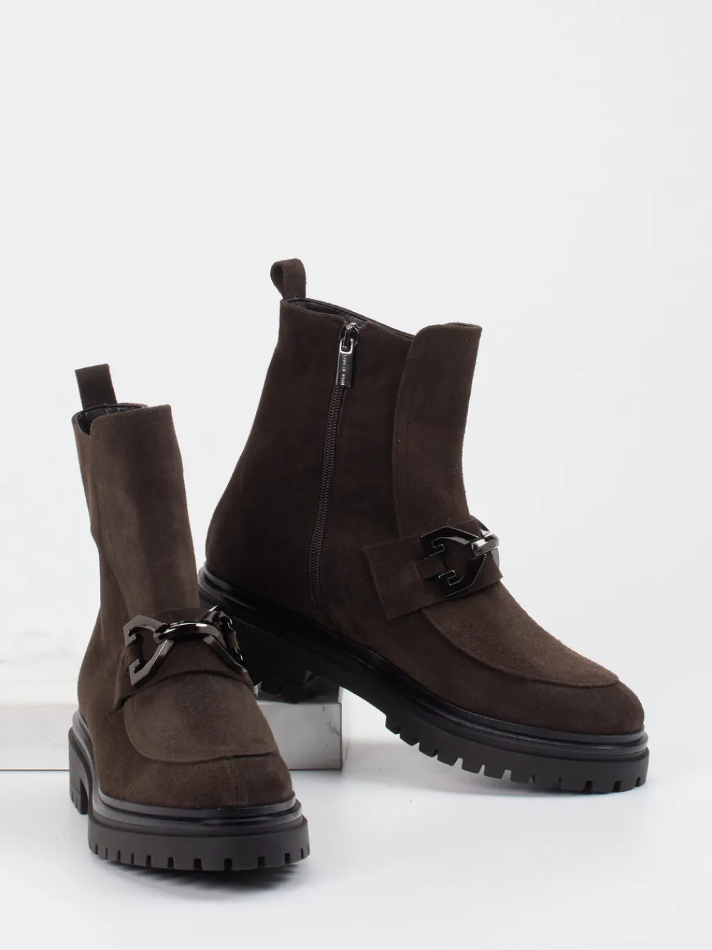 – Stiefeletten aus Veloursleder-Andrea Puccini Clearance