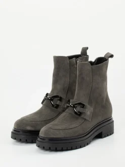 – Stiefelette aus Veloursleder stein-Andrea Puccini Best