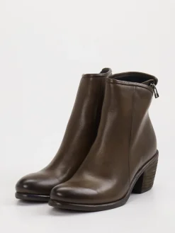 – Stiefelette aus Leder in Dunkel-Andrea Puccini Discount