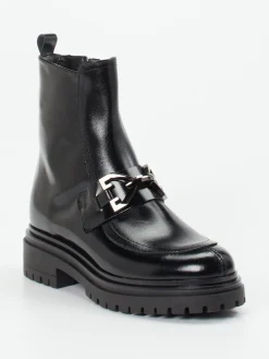 – Stiefelette aus Hochglanzleder-Andrea Puccini Discount