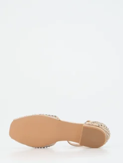 – Zehensandalen aus Textil mit Strass-Andrea Puccini Best