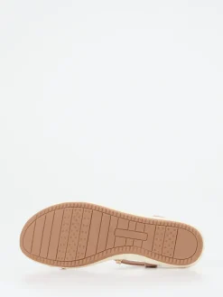 – Zehensteg-Sandalen aus Metallicleder-Andrea Puccini