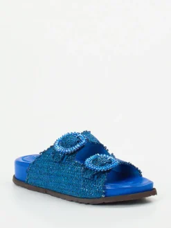 – Zweiriemer-Pantolette aus Textil-Andrea Puccini Best